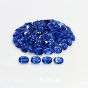 86.29 Cts. Kyanite 7x5mm Faceted Oval Shape A Grade Gemstones Parcel - Total 81 Pc.