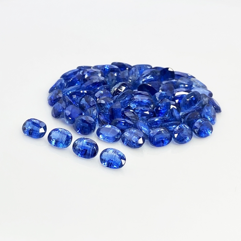 Kyanite 7x5mm Faceted Oval A Gemstones Parcel - 170875