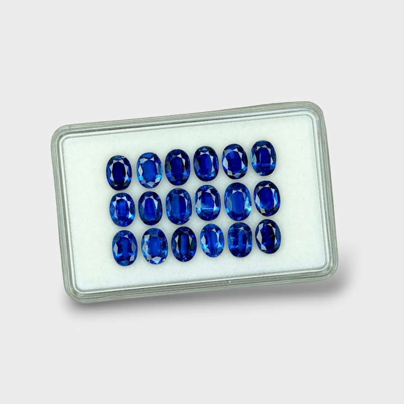 Kyanite 7x5mm Faceted Oval AAA Gemstones Parcel - 170852