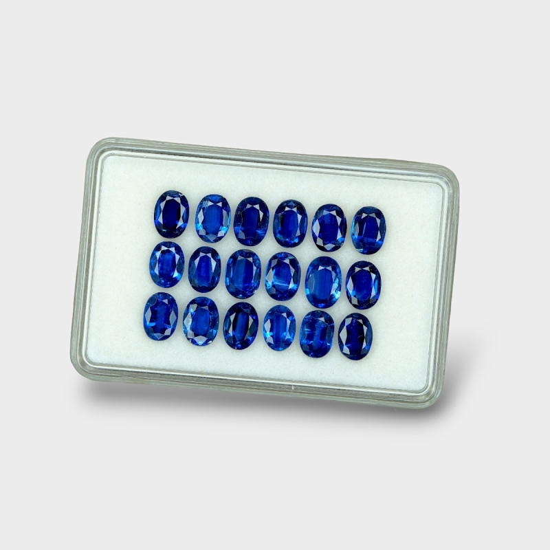 Kyanite 7x5mm Faceted Oval AAA Gemstones Parcel - 170852