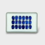 18.66 Cts. Kyanite 7x5mm Faceted Oval Shape AAA Grade Gemstones Parcel - Total 18 Pc.