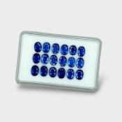 Kyanite 7x5mm Faceted Oval AAA Gemstones Parcel - 170849