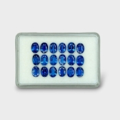 18.79 Cts. Kyanite 7x5mm Faceted Oval Shape AAA Grade Gemstones Parcel - Total 18 Pc.