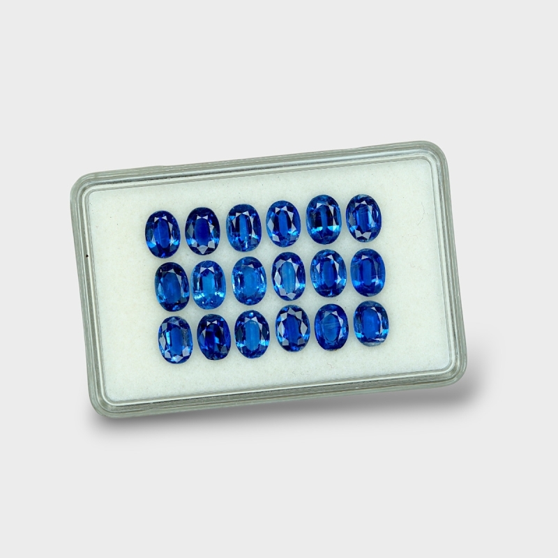 Kyanite 7x5mm Faceted Oval AAA Gemstones Parcel - 170817