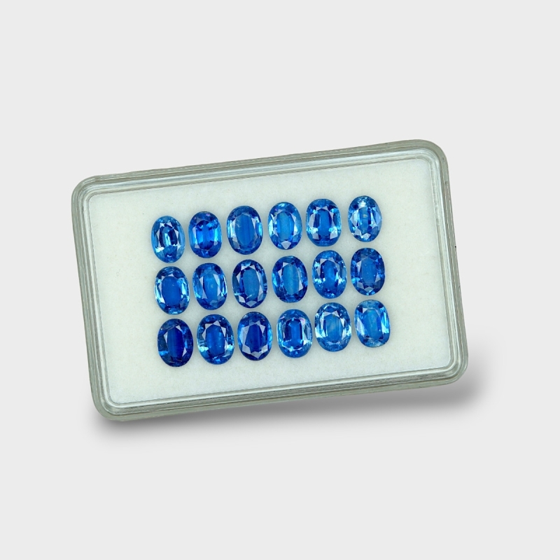 Kyanite 7x5mm Faceted Oval AAA Gemstones Parcel - 170861