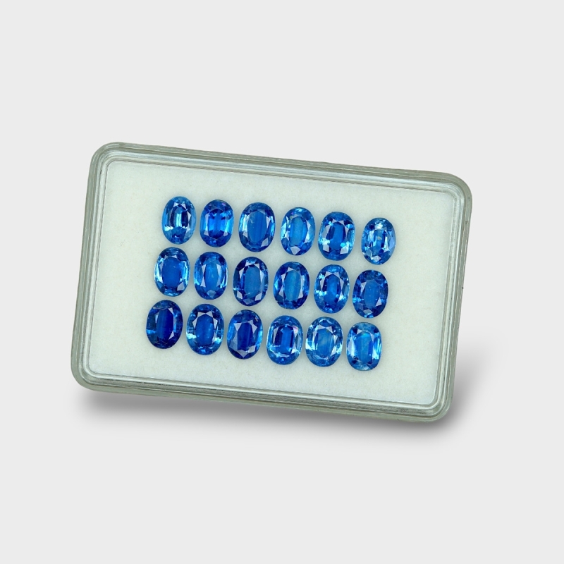 Kyanite 7x5mm Faceted Oval AAA Gemstones Parcel - 170861