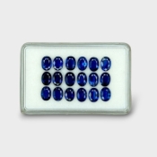 18.88 Cts. Kyanite 7x5mm Faceted Oval Shape AAA Grade Gemstones Parcel - Total 18 Pc.