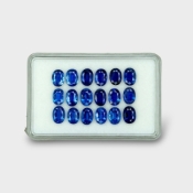 18.89 Cts. Kyanite 7x5mm Faceted Oval Shape AAA Grade Gemstones Parcel - Total 18 Pc.