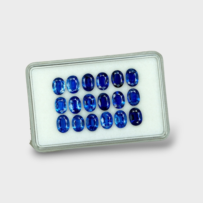 Kyanite 7x5mm Faceted Oval AAA Gemstones Parcel - 170853