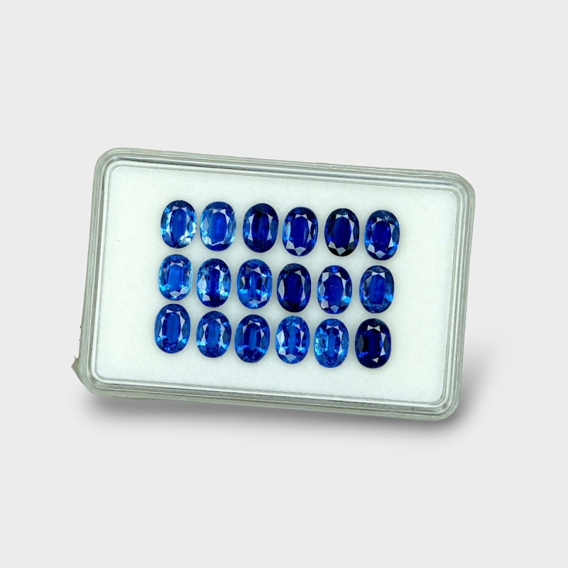 Kyanite 7x5mm Faceted Oval AAA Gemstones Parcel - 170853