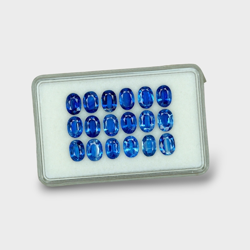 Kyanite 7x5mm Faceted Oval AAA Gemstones Parcel - 170850