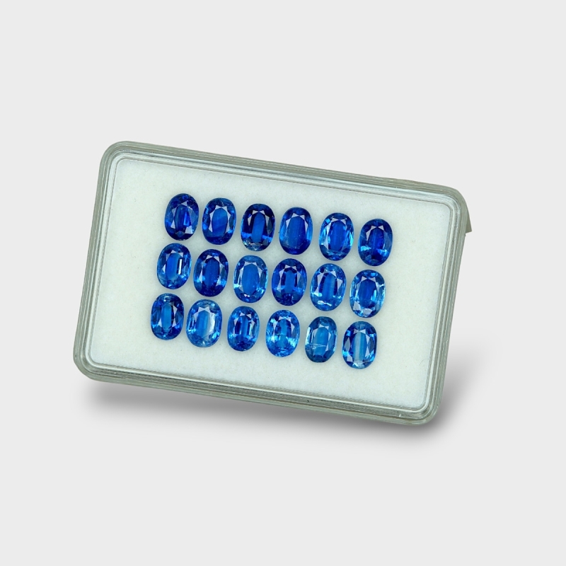 Kyanite 7x5mm Faceted Oval AAA Gemstones Parcel - 170850