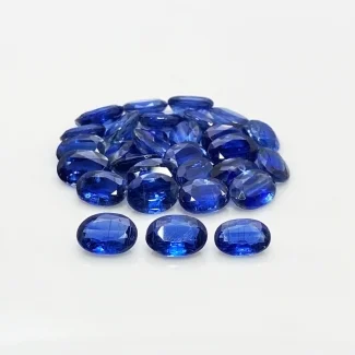 61.1 Cts. Kyanite 9X7mm Faceted Oval Shape A+ Grade Gemstones Parcel - Total 30 Pc.