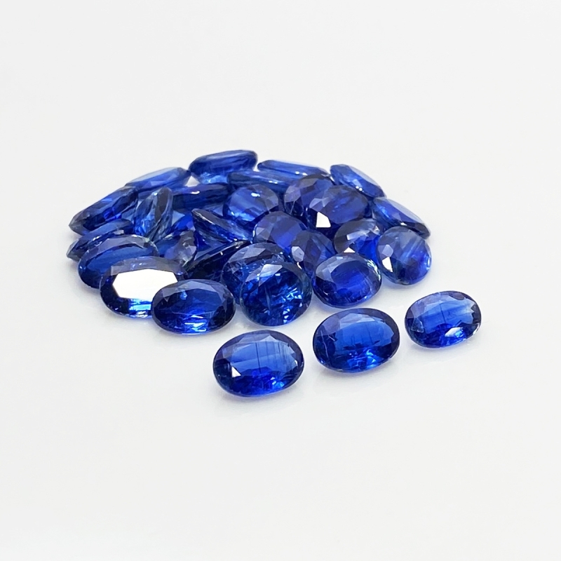 Kyanite 9X7mm Faceted Oval A+ Gemstones Parcel - 170910