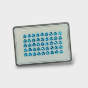 Swiss Blue Topaz 5mm Faceted Trillion AAA Gemstones Parcel - 180084