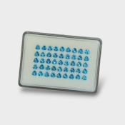 Swiss Blue Topaz 5mm Faceted Trillion AAA Gemstones Parcel - 180084