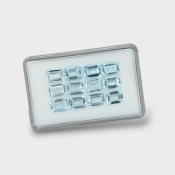 Aquamarine 8x6mm Step Cut Octagon AA Gemstones Parcel - 170994