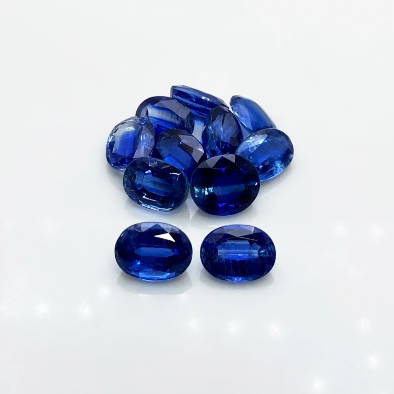 47.8 Cts. Kyanite 8X11-9X11mm Faceted Oval Shape A+ Grade Gemstones Parcel - Total 11 Pc.