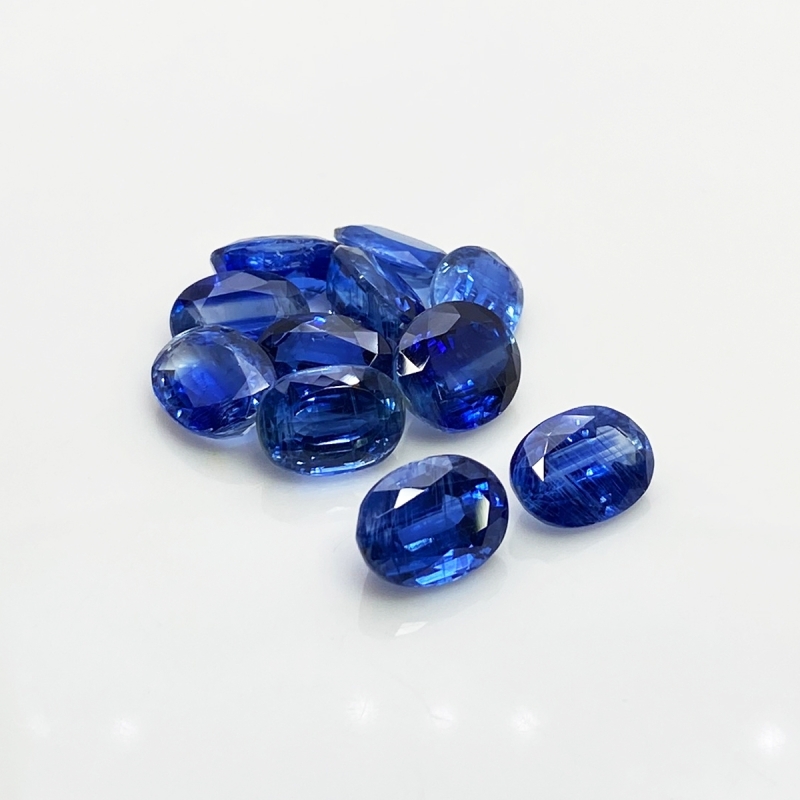 Kyanite 8X11-9X11mm Faceted Oval A+ Gemstones Parcel - 170919
