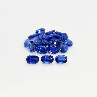 26.9 Cts. Kyanite 7x5mm Faceted Oval Shape AA+ Grade Gemstones Parcel - Total 25 Pc.