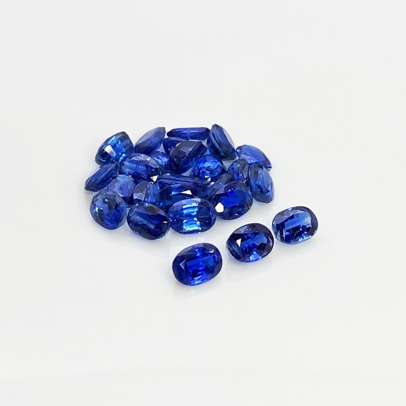 Kyanite 7x5mm Faceted Oval AA+ Gemstones Parcel - 170863