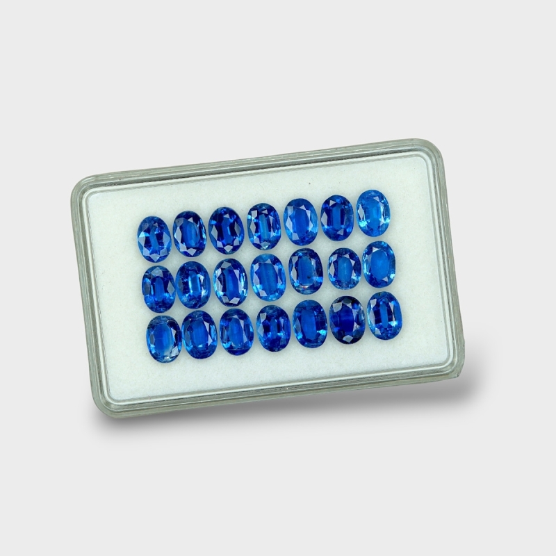 Kyanite 7x5mm Faceted Oval AAA Gemstones Parcel - 170818