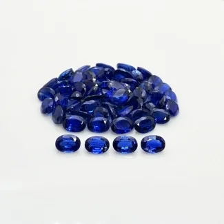 61.75 Cts. Kyanite 7x5mm Faceted Oval Shape A+ Grade Gemstones Parcel - Total 59 Pc.