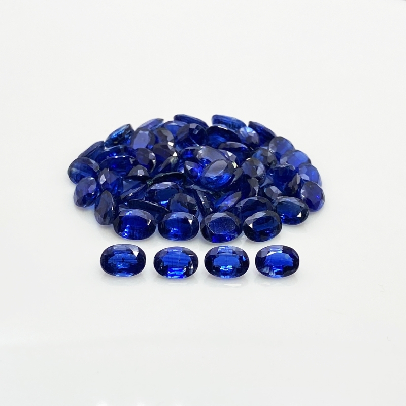 61.75 Cts. Kyanite 7x5mm Faceted Oval Shape A+ Grade Gemstones Parcel - Total 59 Pc.