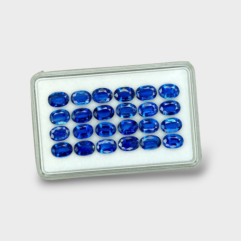 Kyanite 7x5mm Faceted Oval AAA Gemstones Parcel - 170820