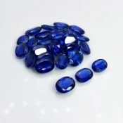 Kyanite 6X8-8X10mm Faceted Oval A+ Gemstones Parcel - 170768