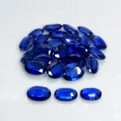 Kyanite 6X8-8X10mm Faceted Oval A+ Gemstones Parcel - 170768