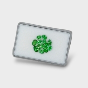 Tsavorite Garnet 3.5x5-4x7mm Faceted Oval AA Gemstones Parcel - 180199