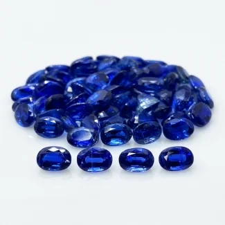 49.45 Cts. Kyanite 6x4mm Faceted Oval Shape AA Grade Gemstones Parcel - Total 76 Pc.