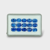 21.78 Cts. Kyanite 8x6mm Faceted Oval Shape AAA Grade Gemstones Parcel - Total 15 Pc.