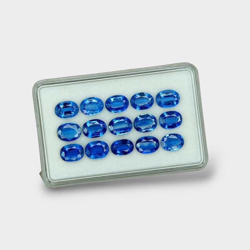 Kyanite 8x6mm Faceted Oval AAA Gemstones Parcel - 170839