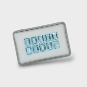 Aquamarine 8x6mm Step Cut Octagon AA+ Gemstones Parcel - 180012