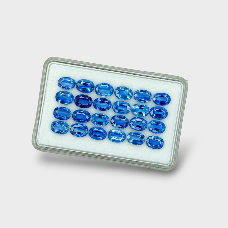 Kyanite 7x5mm Faceted Oval AAA Gemstones Parcel - 170832