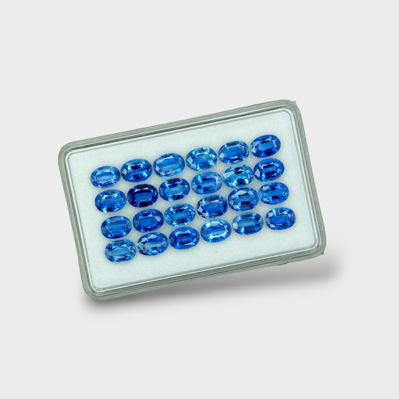 Kyanite 7x5mm Faceted Oval AAA Gemstones Parcel - 170832