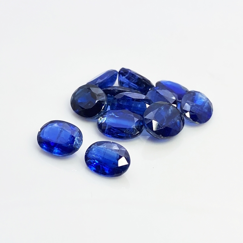 Kyanite 8X11-10X12mm Faceted Oval A+ Gemstones Parcel - 170917