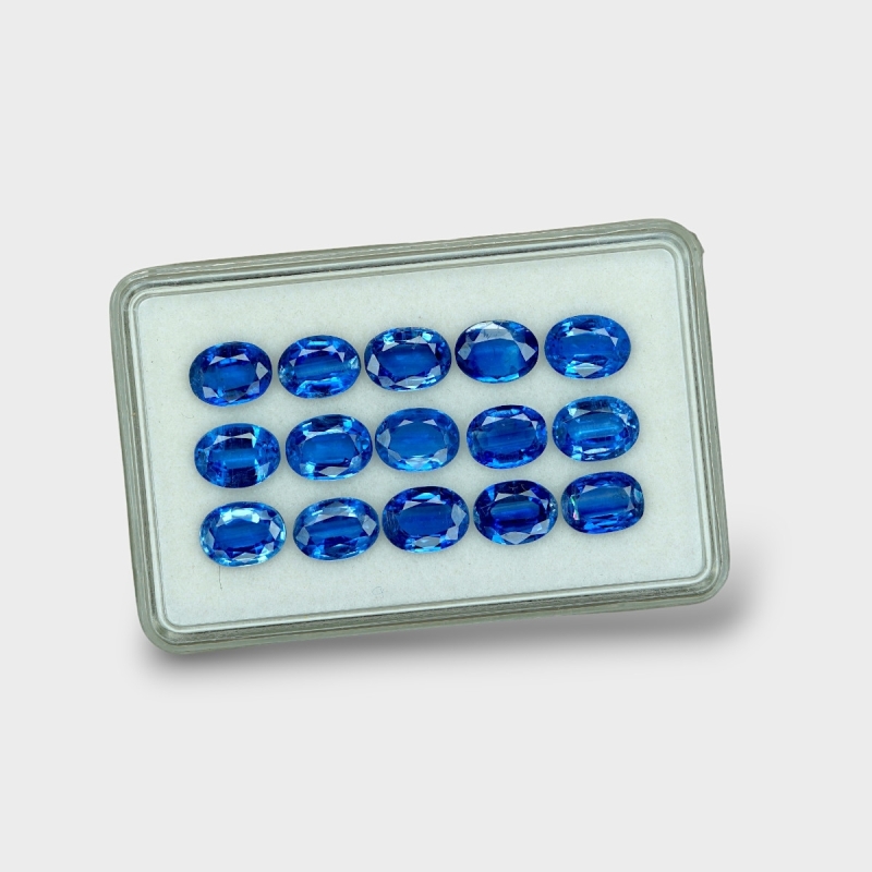 Kyanite 8x6mm Faceted Oval AAA Gemstones Parcel - 170826