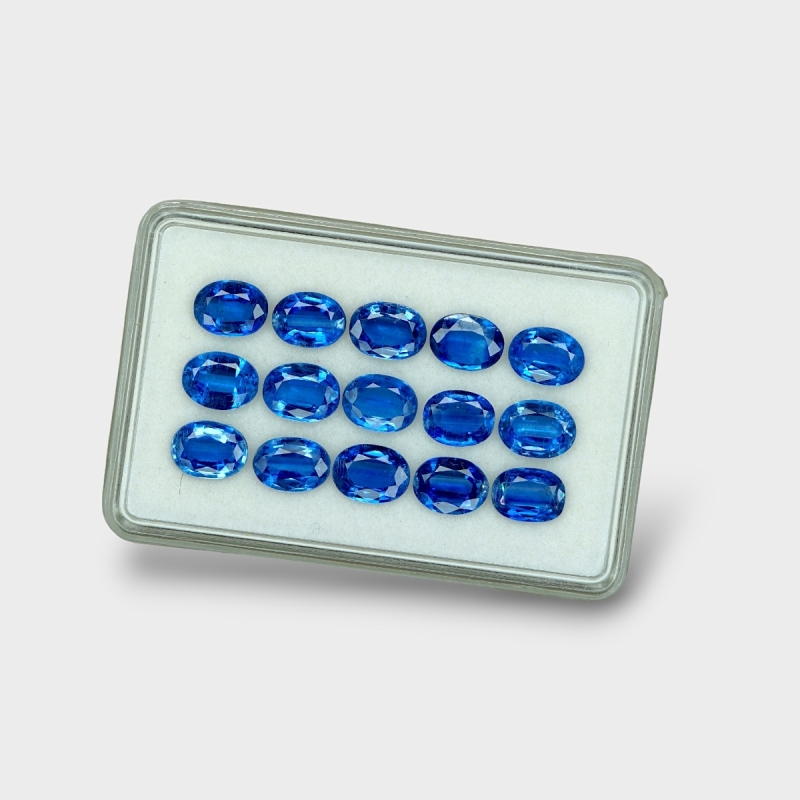 Kyanite 8x6mm Faceted Oval AAA Gemstones Parcel - 170826