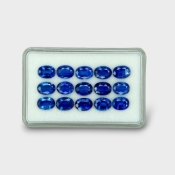 22.39 Cts. Kyanite 8x6mm Faceted Oval Shape AAA Grade Gemstones Parcel - Total 15 Pc.