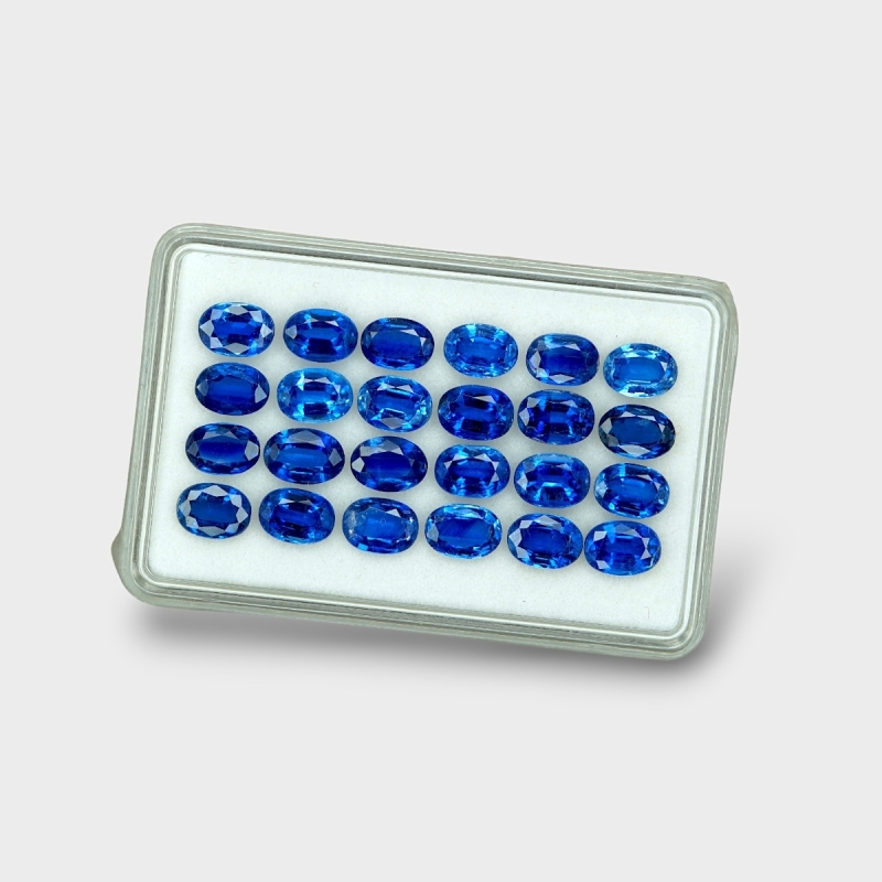 Kyanite 7x5mm Faceted Oval AAA Gemstones Parcel - 170819