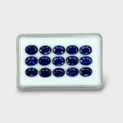 22.9 Cts. Kyanite 8x6mm Faceted Oval Shape AAA Grade Gemstones Parcel - Total 15 Pc.