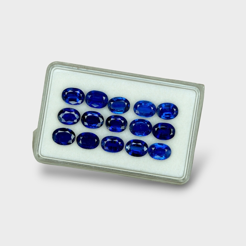 Kyanite 8x6mm Faceted Oval AAA Gemstones Parcel - 170829