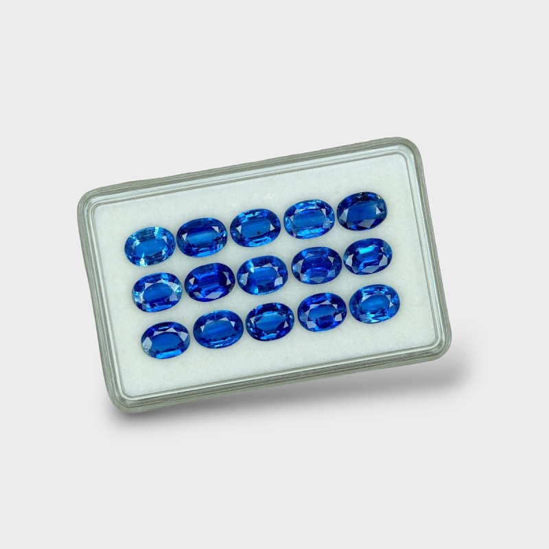 Kyanite 8x6mm Faceted Oval AAA Gemstones Parcel - 170825