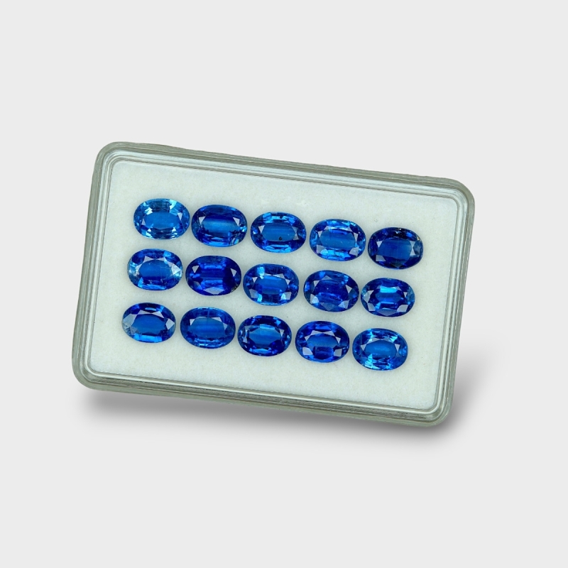 Kyanite 8x6mm Faceted Oval AAA Gemstones Parcel - 170825