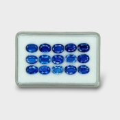 23.65 Cts. Kyanite 8x6mm Faceted Oval Shape AAA Grade Gemstones Parcel - Total 15 Pc.