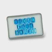 Swiss Blue Topaz 8x6mm Step Cut Octagon AAA Gemstones Parcel - 180091