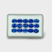 24.09 Cts. Kyanite 8x6mm Faceted Oval Shape AAA Grade Gemstones Parcel - Total 15 Pc.